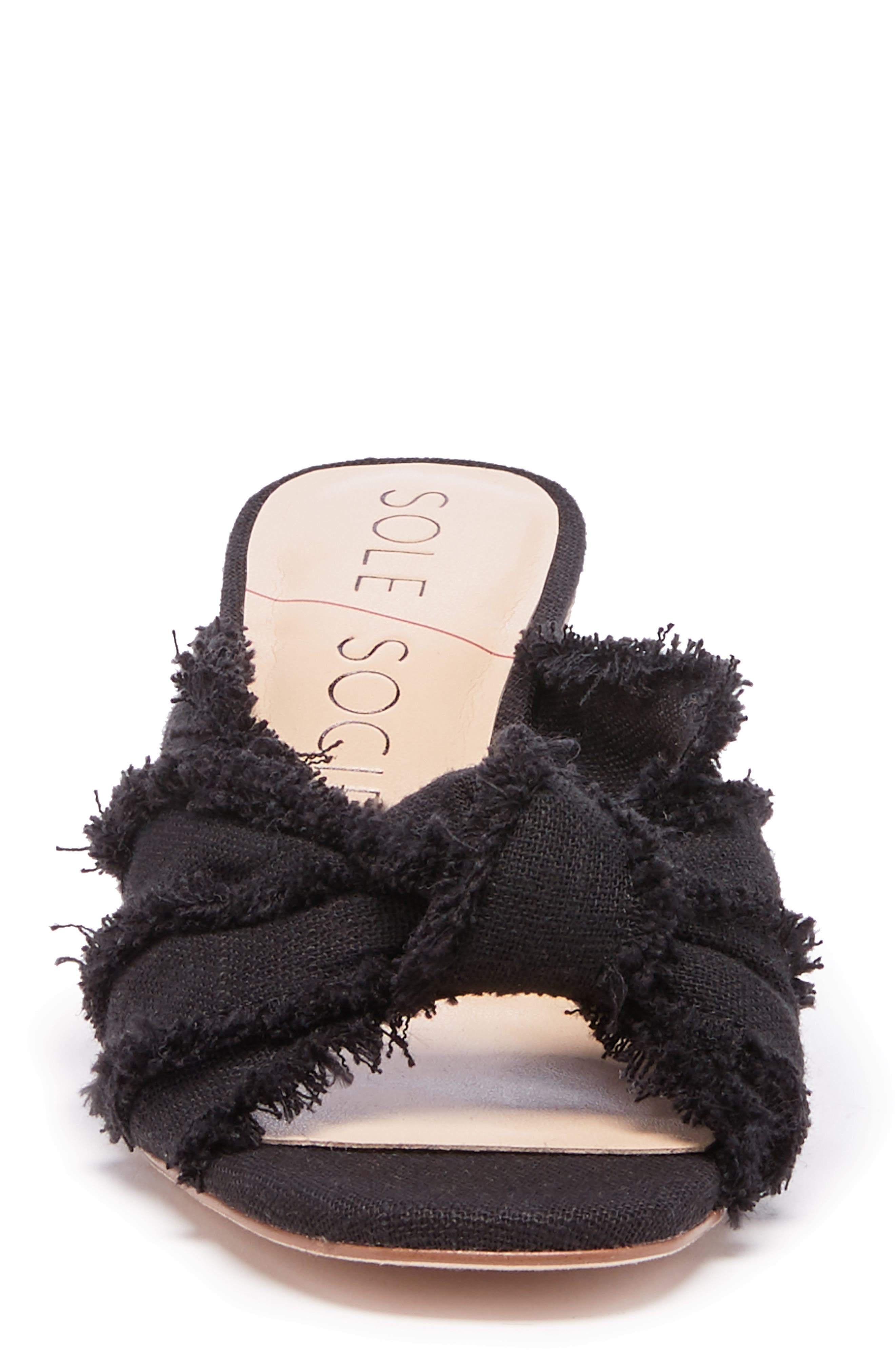 Sole Society Smerah Espdarille Wedge Slide Sandal, Alternate, color, 