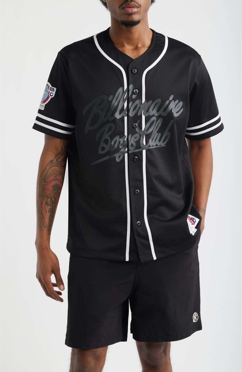 Billionaire Boys Club Big Chew Baseball Shirt, Main, color, Black