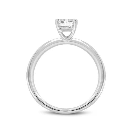 Luvmyjewelry Dora 14k Gold Radiant Cut Lab Grown Solitaire Diamond Ring In 14k White Gold