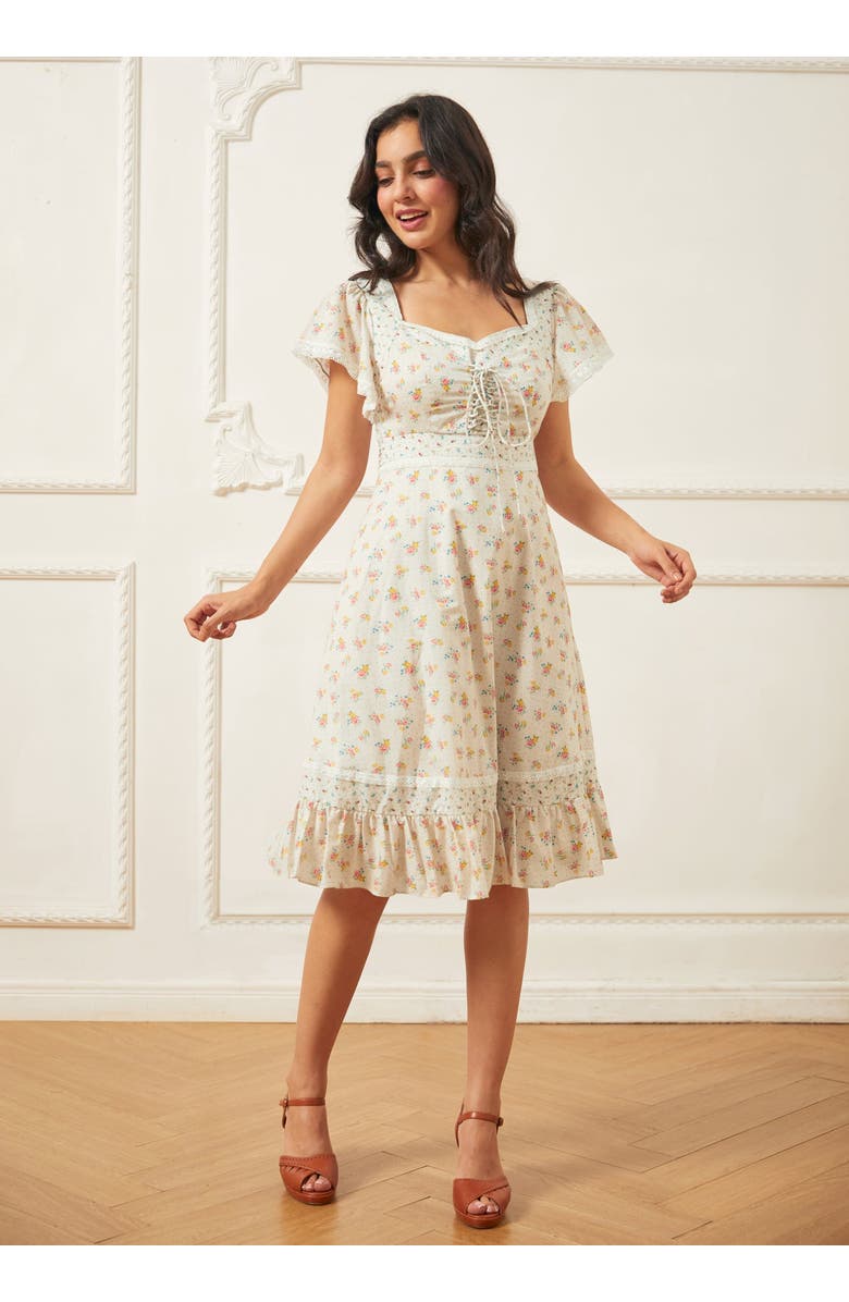 ModCloth Gabriella Cottagecore Babydoll Dress, ModCloth x Gunne Sax, Alternate, color, Mia Bouquet