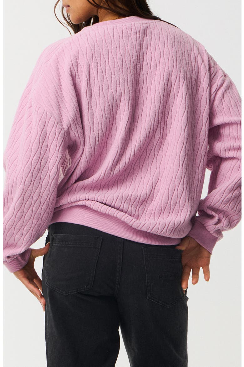 Jacquard Sweatshirt, Alternate, color, LILAC
