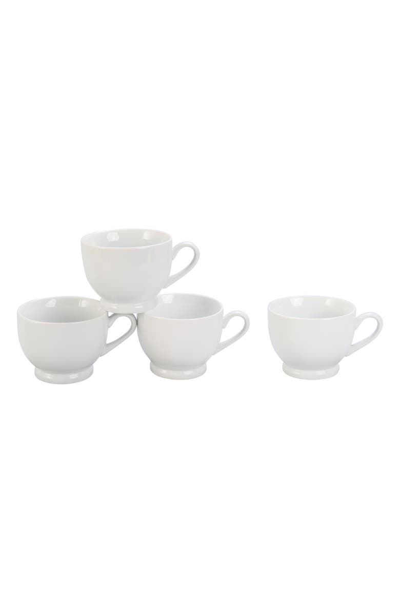 BIA Cordon Bleu Set of 4 Footed Cappucino Cups, Main, color,