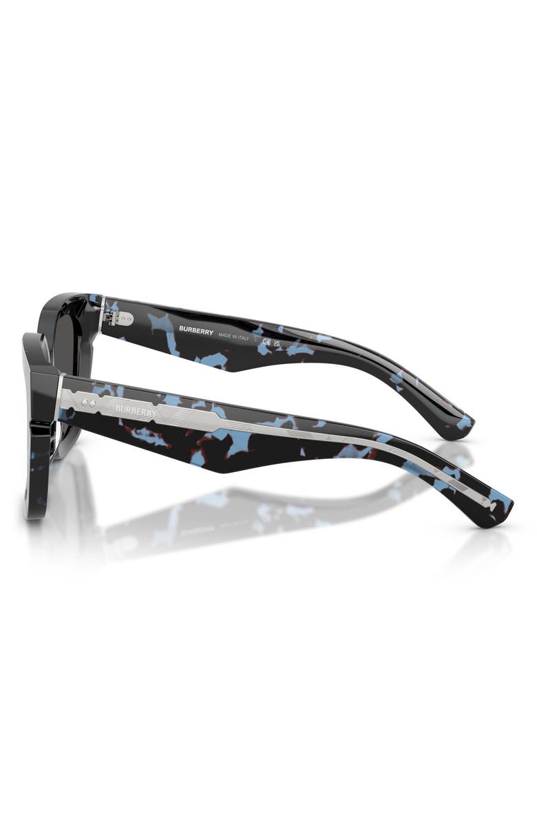 Burberry 54mm Square Sunglasses, Alternate, color, Blue Havana