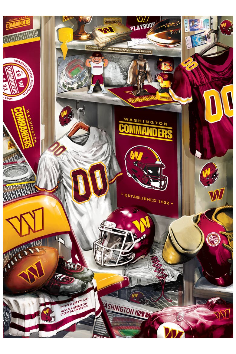 Washington Commanders Locker 500 Puzzle, Alternate, color, Multicolor