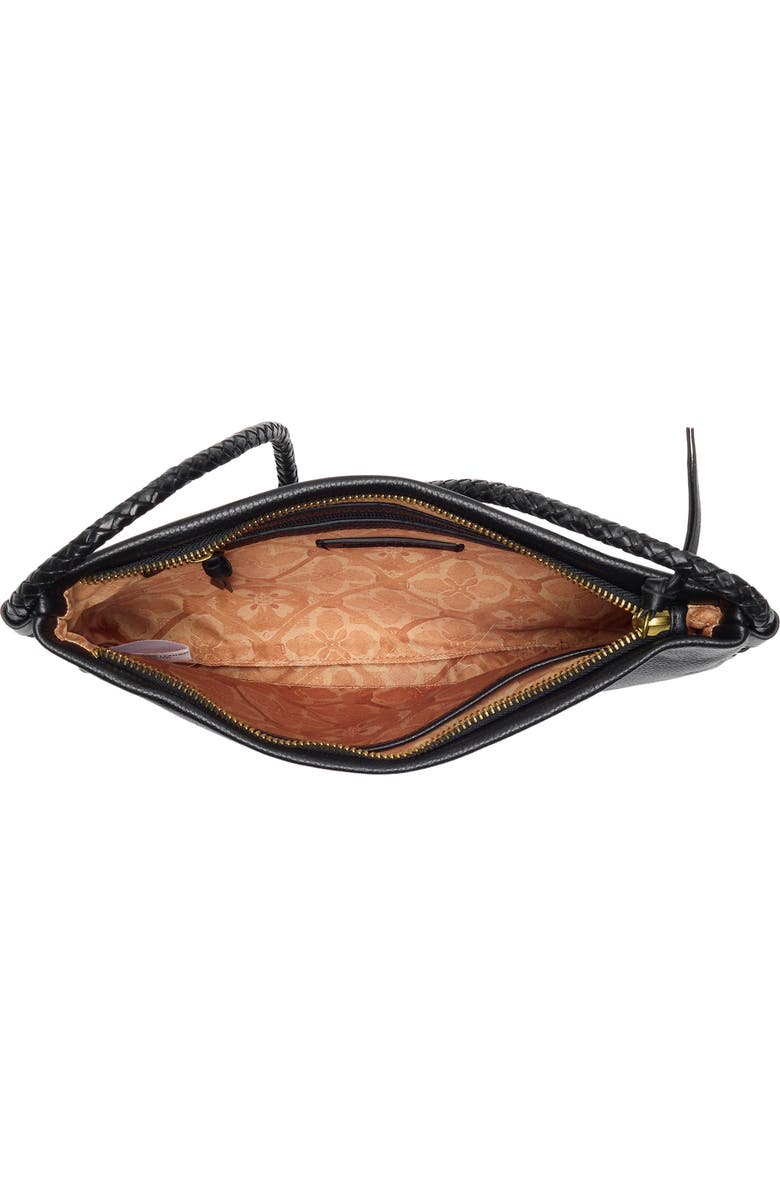 Lucky Brand Zila Leather Crossbody Bag, Alternate, color, Black