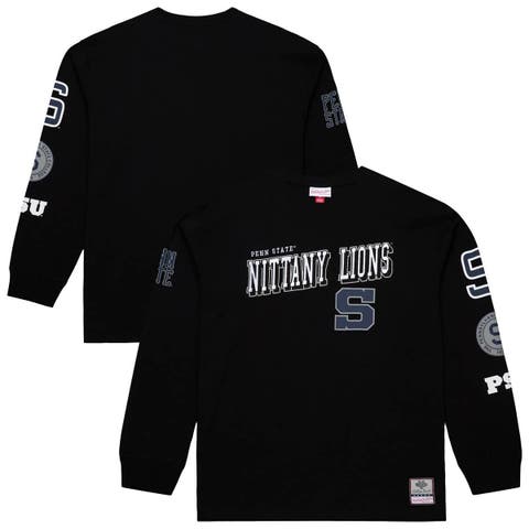 Men's Mitchell & Ness Black Penn State Nittany Lions Training Camp Long Sleeve T-Shirt