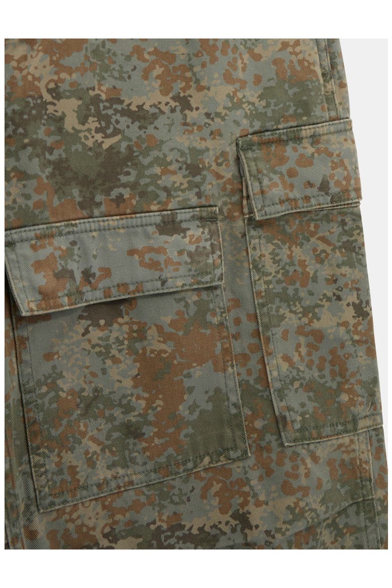 Camo Relaxed Fit Cotton Twill Cargo Pants, Alternate, color, GREY