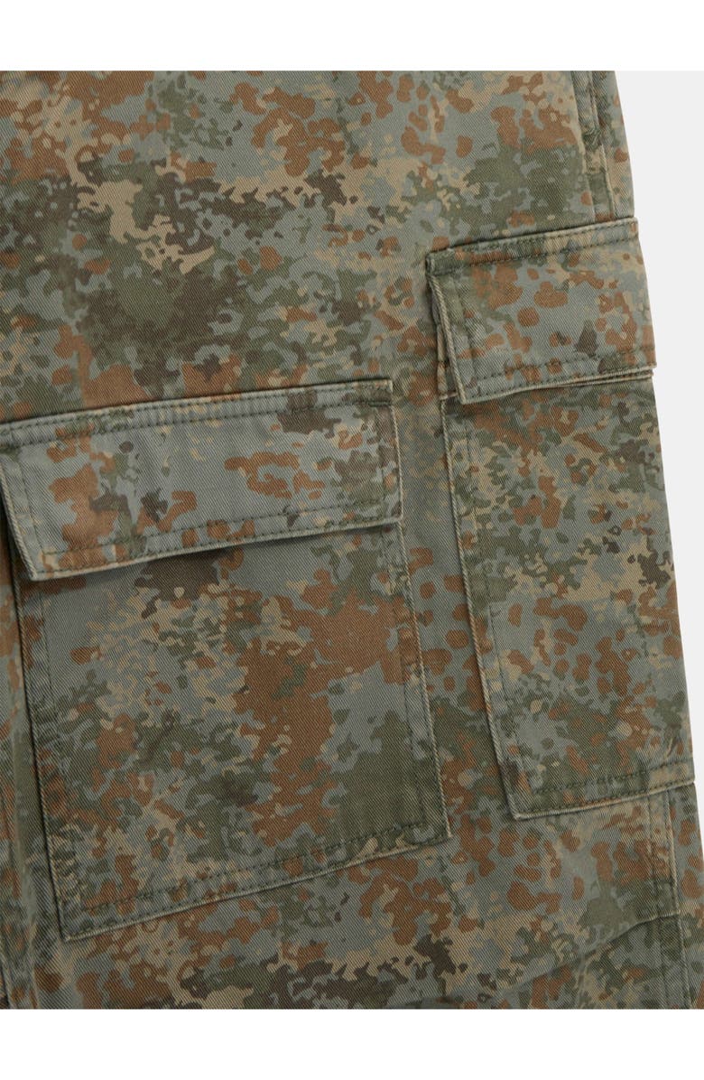 GUESS ORIGINALS Camo Relaxed Fit Cotton Twill Cargo Pants, Alternate, color, Grey