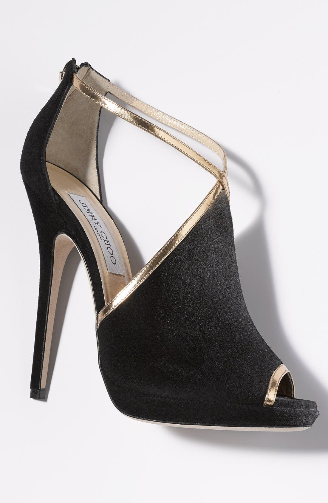 'Fey' Bootie, Alternate, color, BLACK/ GOLD