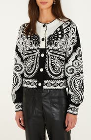 FARM Rio Arabesque Butterfly Cardigan
