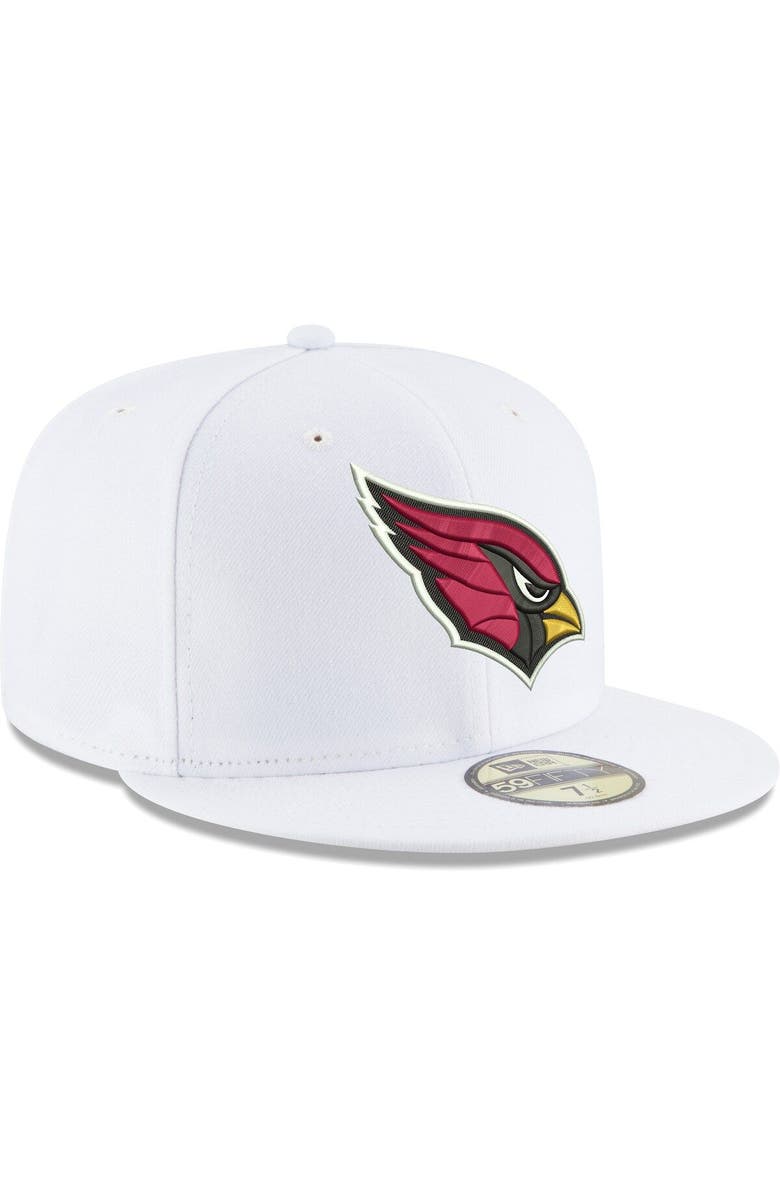 New Era Men's New Era White Arizona Cardinals Omaha 59FIFTY Fitted Hat, Alternate, color, White