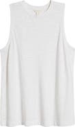 Caslon® Sleeveless Cotton Blend Crewneck T-Shirt