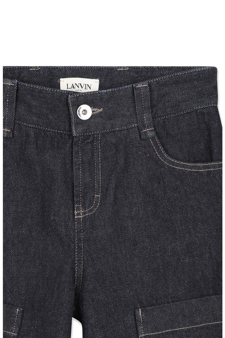 Kids Denim Bermuda Shorts, Alternate, color, Blue