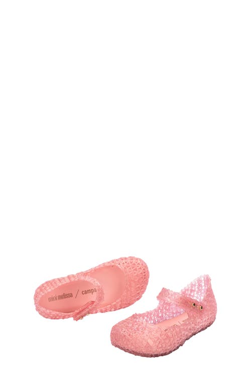 Mini Melissa Campana Mary Jane In Pearly Pink