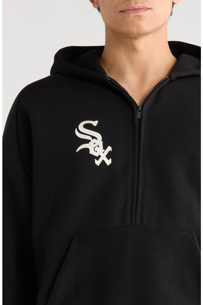 x MLB Chicago White Sox Cotton Blend Fleece Half Zip Hoodie (Men