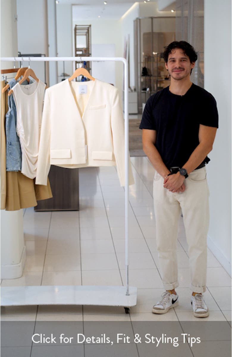 Jeanne Structured Crop Blazer, sales video thumbnail