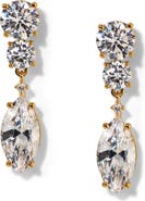 Nadri Everleigh Cubic Zirconia Double Drop Earrings