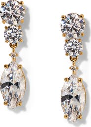 Nadri Everleigh Cubic Zirconia Double Drop Earrings