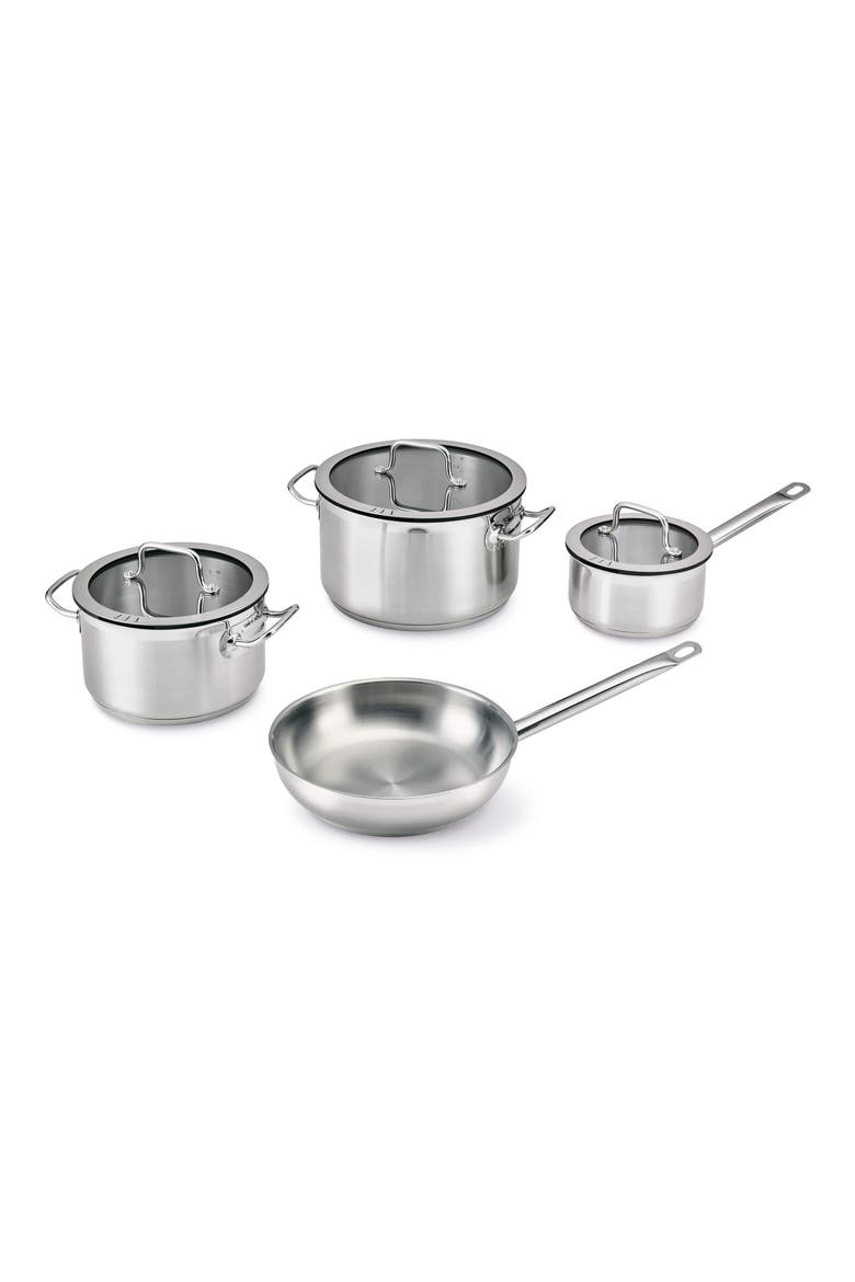 7-Piece Downdraft Cookware Set, Main, color, SILVER