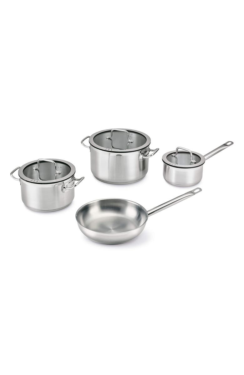 BergHOFF 7-Piece Downdraft Cookware Set, Main, color, Silver