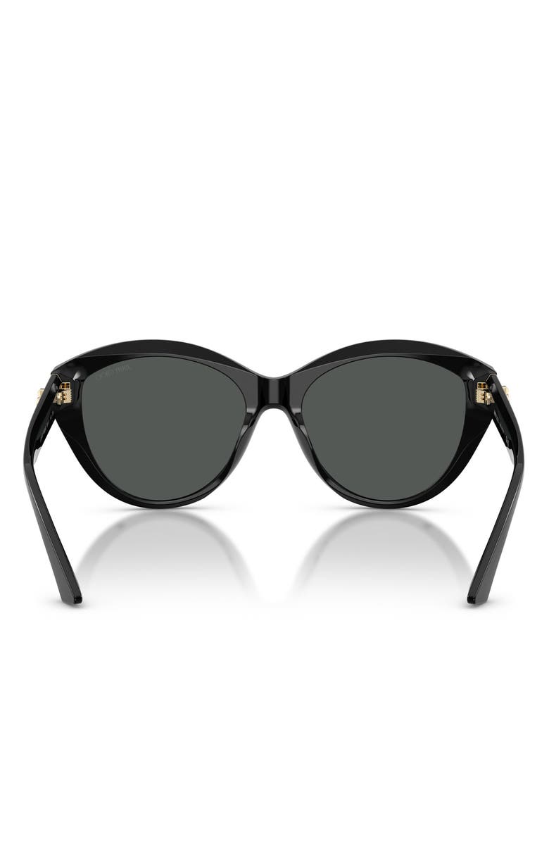 Jimmy Choo 55mm Phantos Sunglasses, Alternate, color, Black/ Dark Grey
