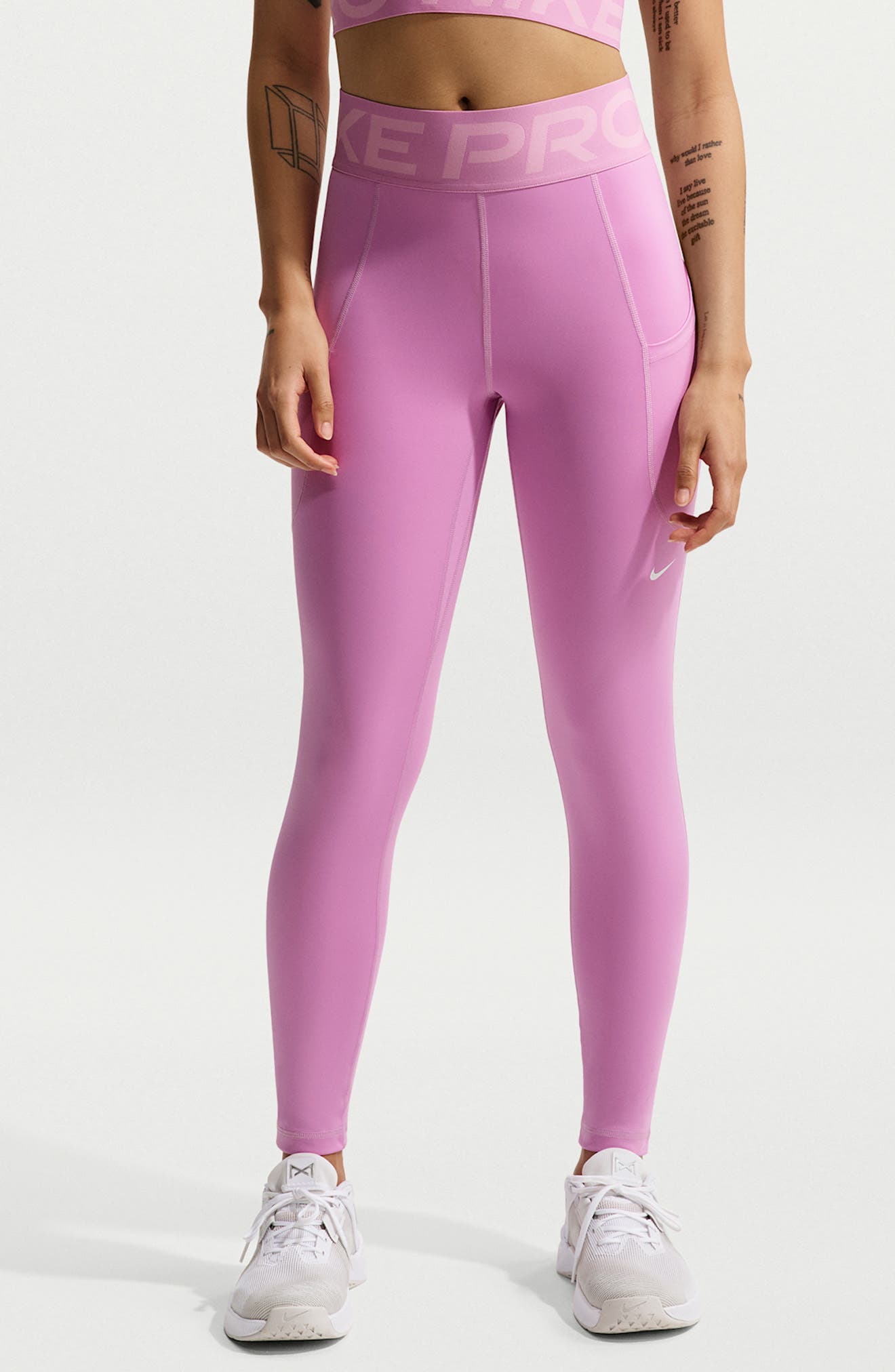 nike training sculpt leggings in mauve