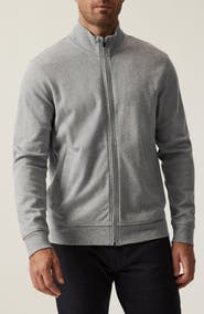 34 Heritage Mock Neck PIma Cotton Zip Jacket