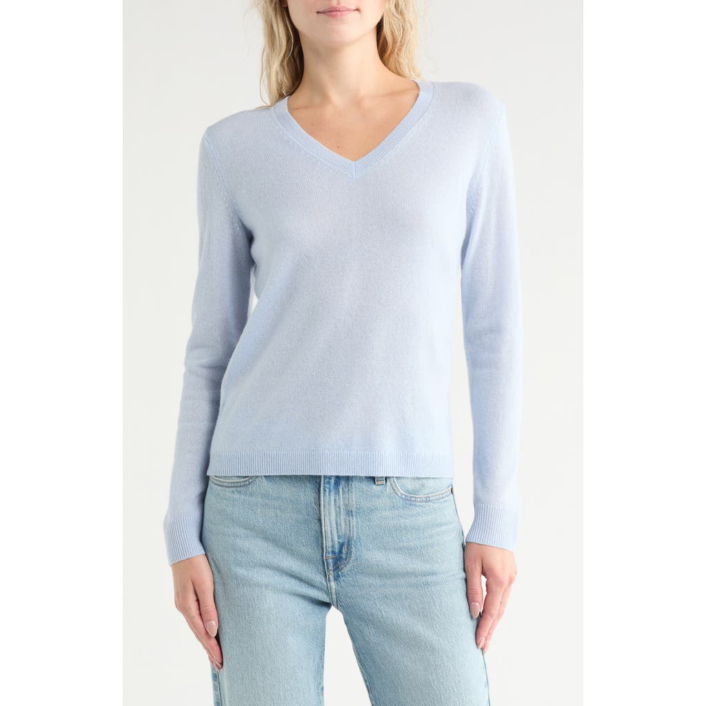 Nordstrom V-neck Cashmere Sweater In Blue