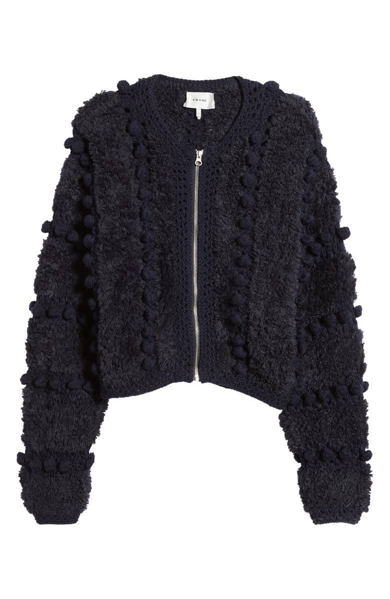 FRAME Pom Pom Cardigan, Alternate, color, 