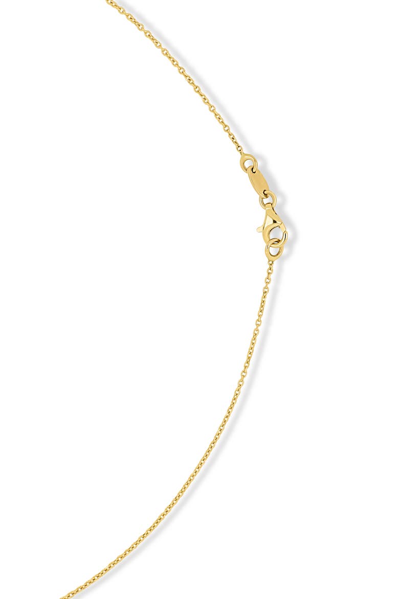 14K Gold Mama Disc Pendant Necklace (Online Trunk Show), Alternate, color, 14K YELLOW GOLD