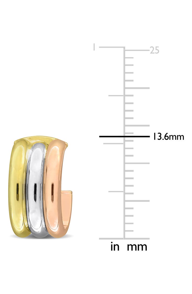 DELMAR Triple C Hoop Earrings, Alternate, color, Multi-Color