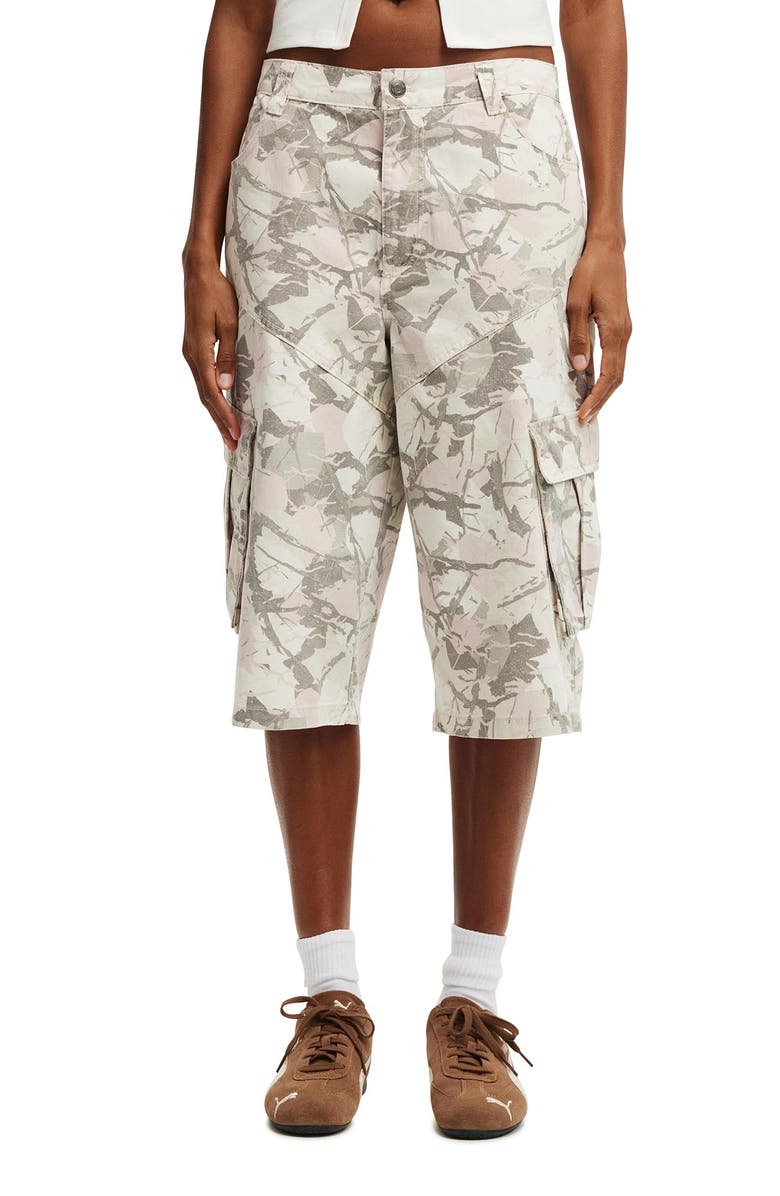 Cotton On Women's Long Cargo Jort, Main, color, 