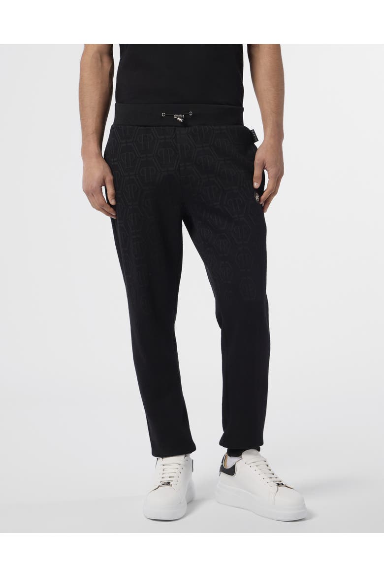Jogging Trousers Monogram Paisley Men, Main, color, black