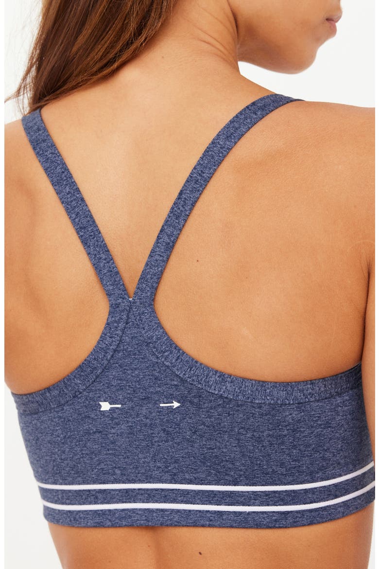Bowery Baxter T-Back Sports Bra, Alternate, color, BLUE