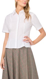 Halogen® Princess Seam Button-Up Shirt