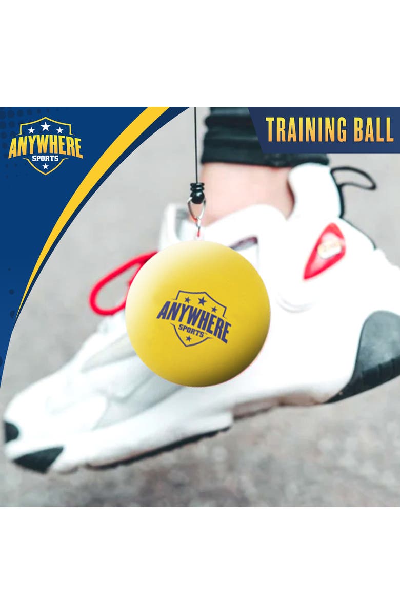 Anywhere Sports Training Ball | 3In1 Leash Clip, Alternate, color, Multicolored