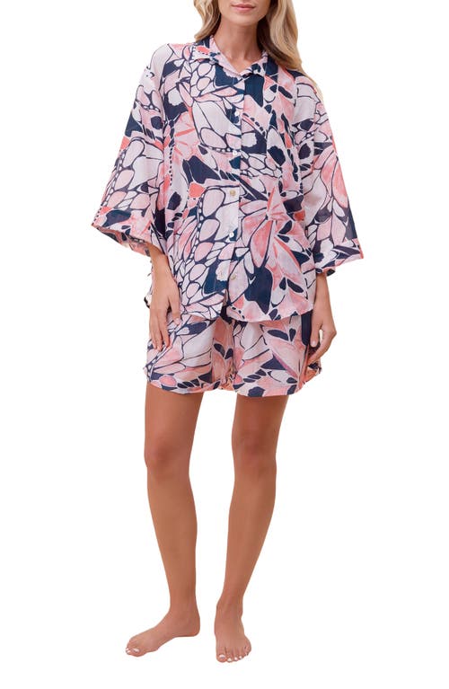 PAPINELLE PAPINELLE PAPILLON COTTON & SILK SHORT PAJAMAS
