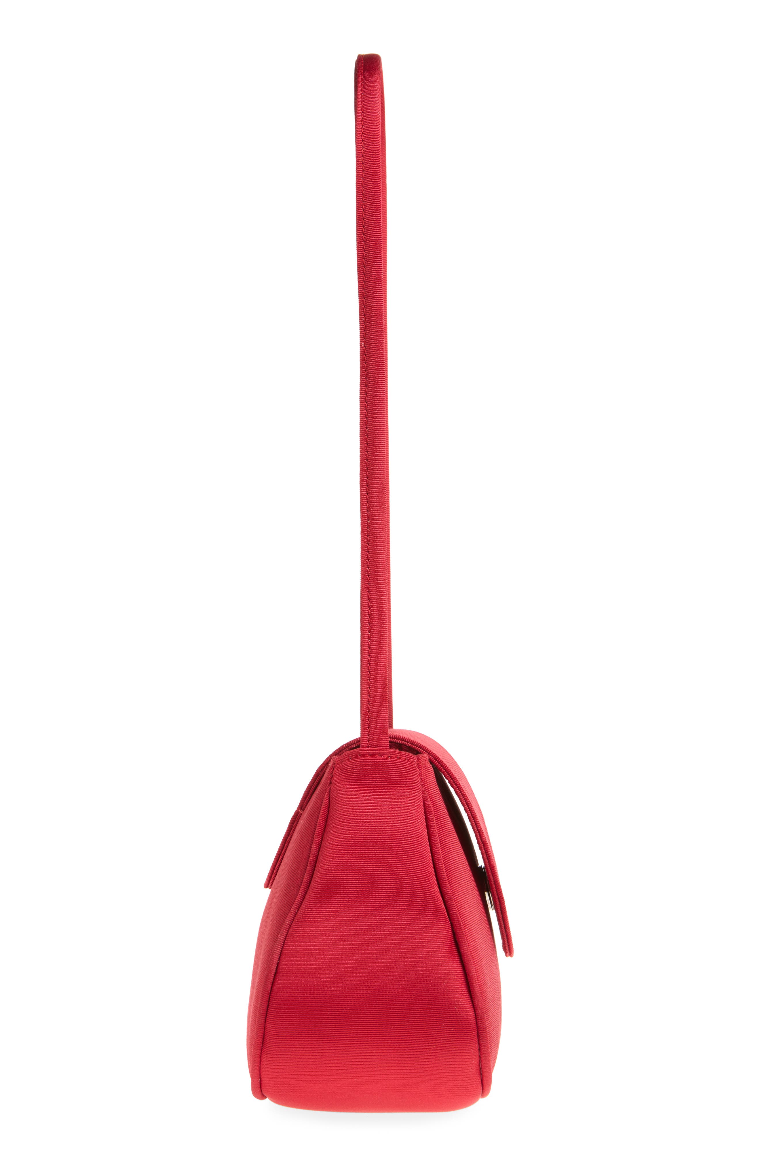 Ineva Moiré Baguette Shoulder Bag, Alternate, color, RED