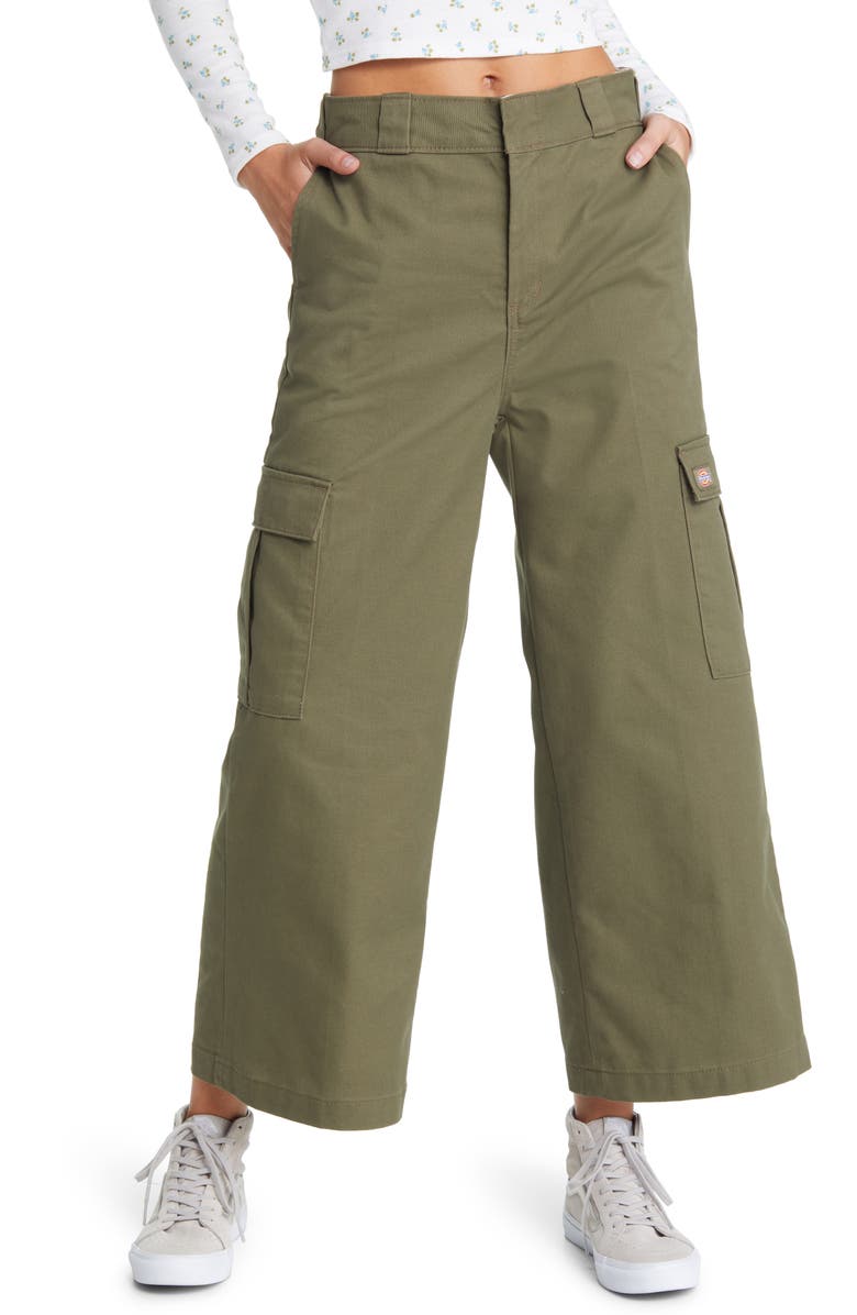 Dickies Crop Wide Leg Cargo Pants, Main, color, 