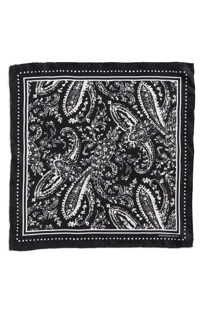 Rebecca Minkoff Ornament Paisley Silk Bandana, Alternate, color, 