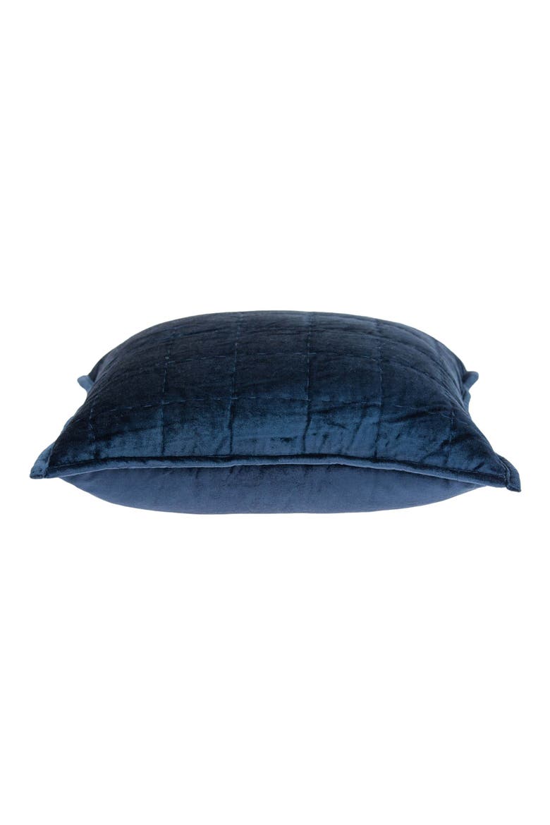 Balam Solid Throw Pillow, Alternate, color, NAVY BLUE