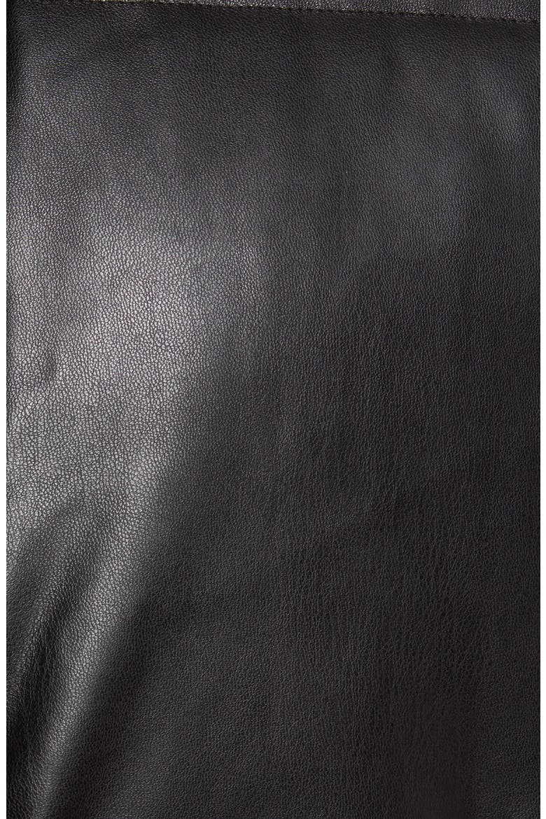 Levi's® 507™ Quilted Faux Leather Puffer Vest, Alternate, color, BLACK