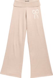 Vintage Havana Kids' Fold Over Bow Wide Leg Pants