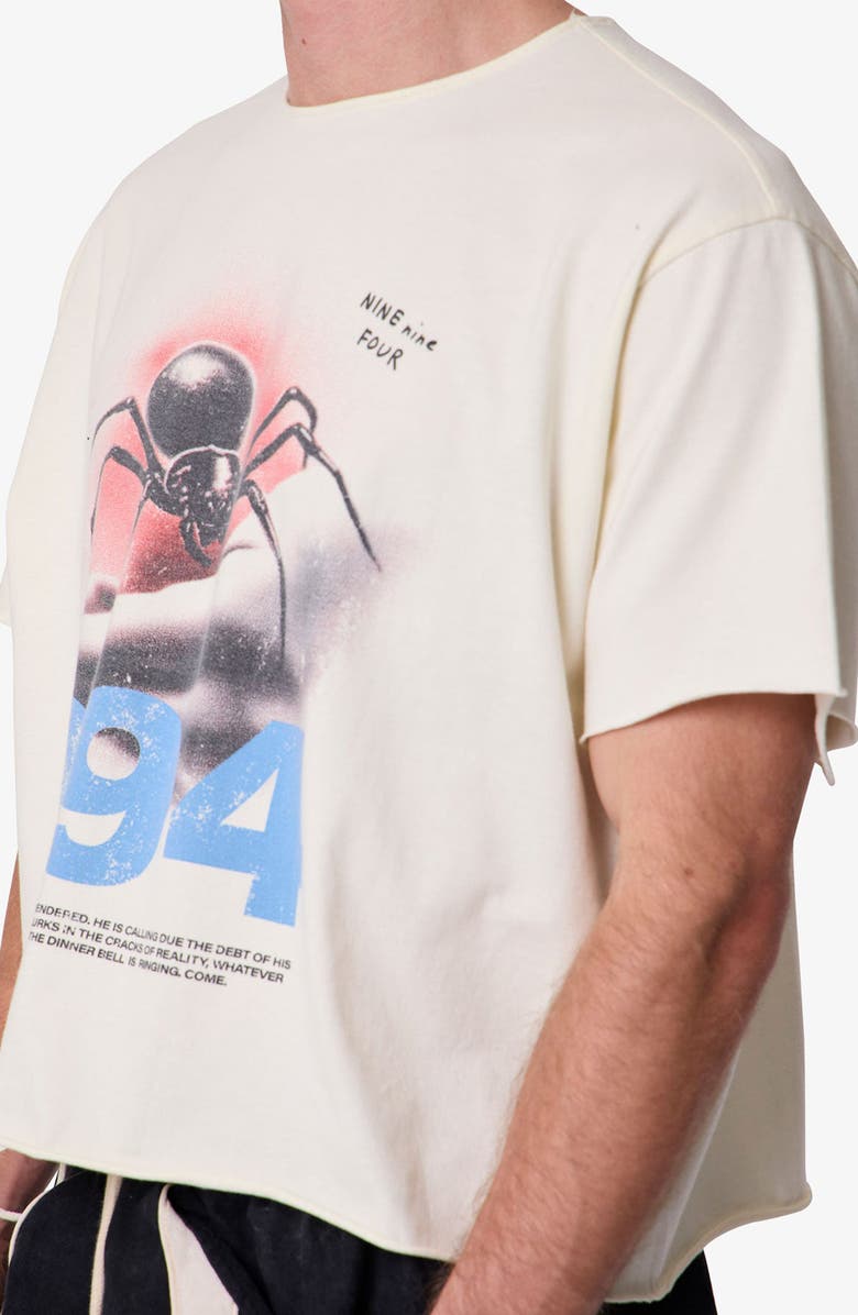 mnml Black Widow Graphic T-Shirt, Alternate, color, Off White