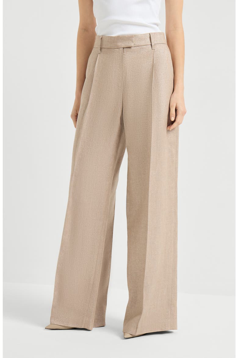 Loose Pleated trousers, Main, color, Antique Pink