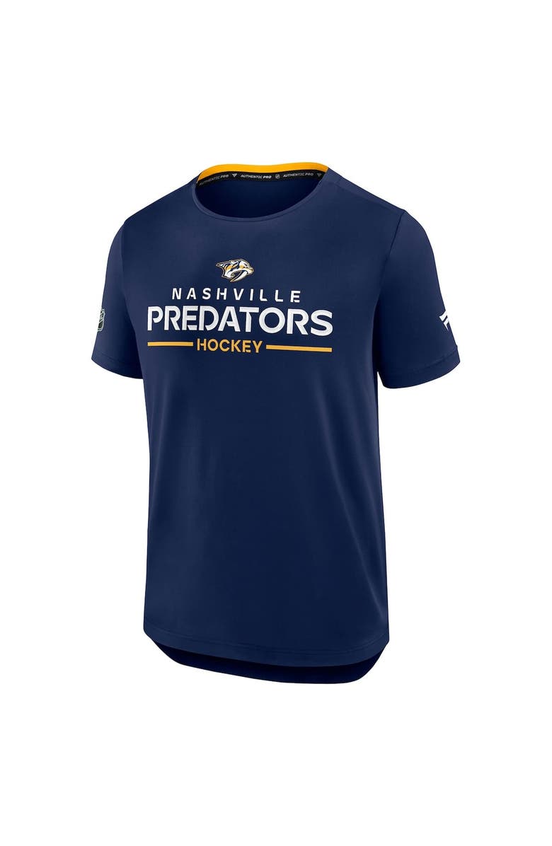 FANATICS Men's Fanatics Navy Nashville Predators Authentic Pro Rink Tech T-Shirt, Alternate, color, Navy