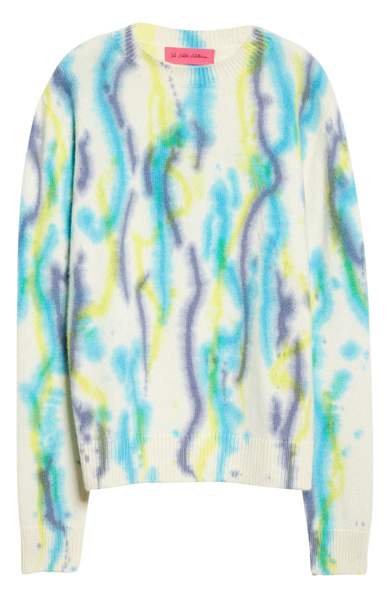 The Elder Statesman Women's Watercolor Cashmere Sweater, Alternate, color,