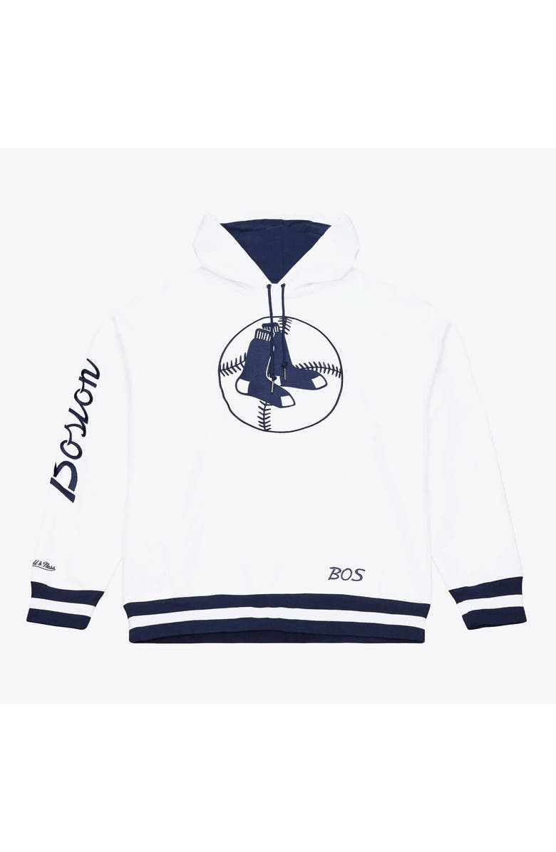 Mitchell & Ness Men's Mitchell & Ness  White Boston Red Sox Cooperstown Collection Fleece Hoodie, Main, color, White