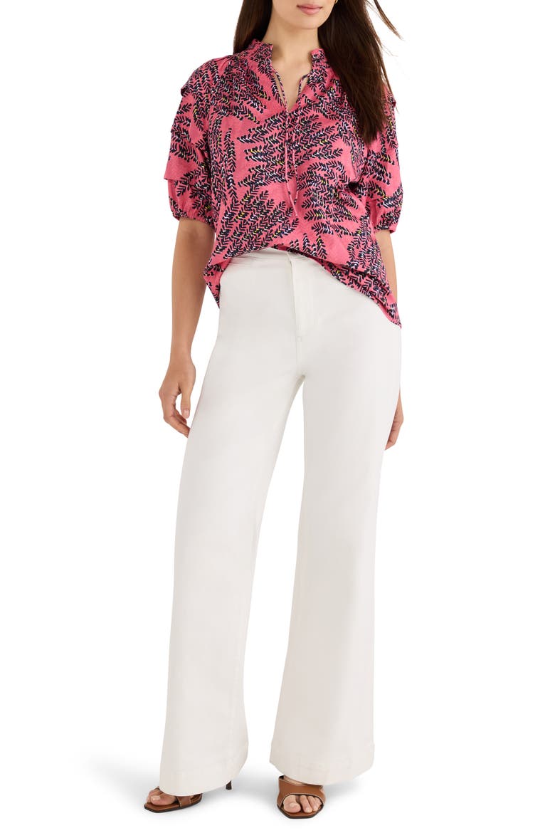 Blush of Spring Peasant Top, Alternate, color, PINK MULTI