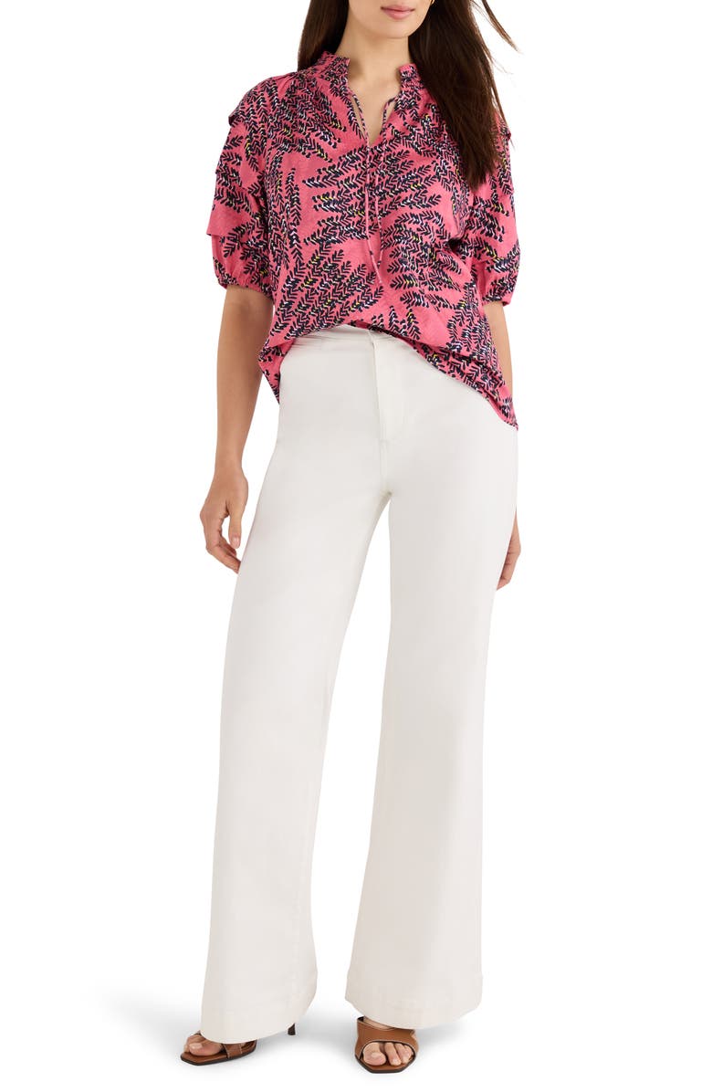 NIC+ZOE Blush of Spring Peasant Top, Alternate, color, Pink Multi